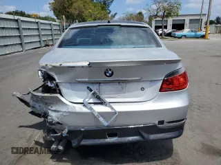 2005 BMW 5 Series 530i with VIN WBANA73505CR59646, listed as a Copart auction lot 55264865 with 187,911 mi miles and Salvage title. Bid and sale history available at DreamBid. Image 6.