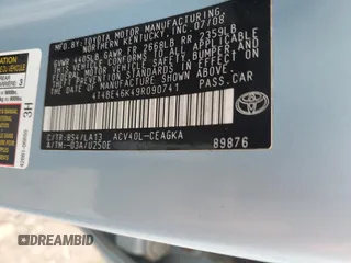 2009 Toyota Camry with VIN 4T4BE46K49R090741, listed as a Copart auction lot 51535785 with 166,589 mi miles and Clean Title. Bid and sale history available at carsss.com. Image 12.