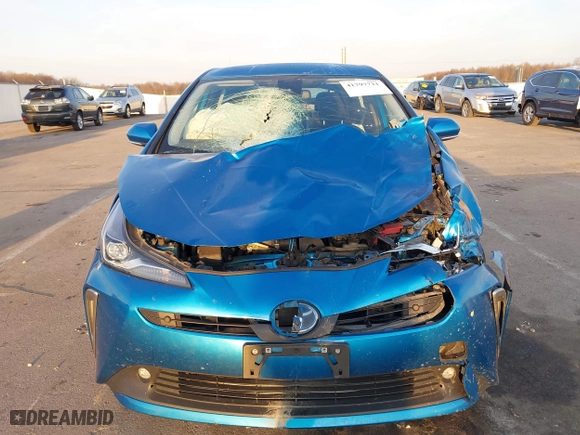 2019 Toyota Prius LE with VIN JTDL9RFU2K3013061, listed as a IAAI auction lot 41797721 with 122,721 mi miles. Bid and sale history available at carsss.com. Image 6.