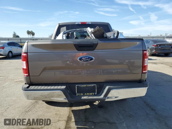2020 Ford F-150 XL with VIN 1FTEW1C52LFA97821, listed as a Copart auction lot 42384905 with 41,867 mi miles and Salvage Title. Bid and sale history available at carsss.com. Image 6.