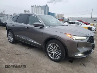 2022 Acura MDX w/Advance Package with VIN 5J8YE1H81NL032600, listed as a Copart auction lot 84120034 with 24,023 mi miles and Salvage Title. Bid and sale history available at carsss.com. Image 4.