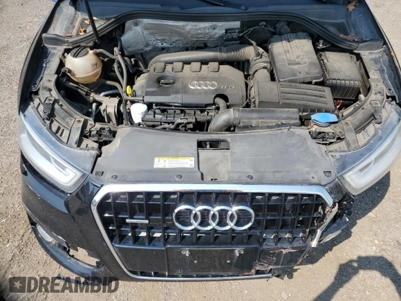 2015 Audi Q3 with VIN WA1EFEFS7FR002823, listed as a Copart auction lot 62159355 with 163,640 mi miles and Salvage title. Bid and sale history available at DreamBid. Image 12.