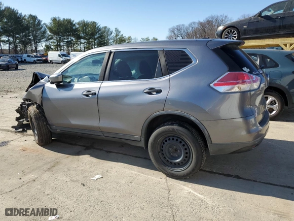 2016 Nissan Rogue SV with VIN KNMAT2MT6GP677499, listed as a Copart auction lot 48758095 with 175927 miles and Salvage Title. Bid and sale history available at carsss.com. Image 2.