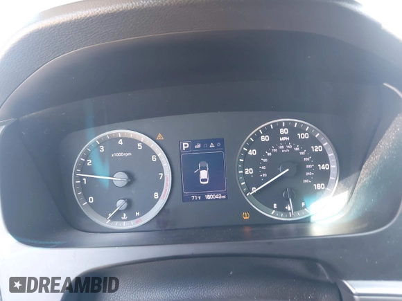 2016 Hyundai Sonata SE with VIN 5NPE24AF0GH340000, listed as a IAAI auction lot 41945609 with 160,043 mi miles and . Bid and sale history available at carsss.com. Image 7.