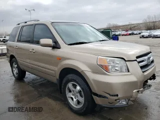 2007 Honda Pilot EX-L with VIN 2HKYF18517H536587, listed as a Copart auction lot 51459635 with 162,346 mi miles and Salvage Title. Bid and sale history available at DreamBid. Image 4.