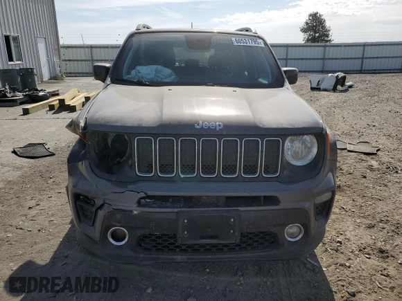 2020 Jeep Renegade Latitude z VIN ZACNJBBB8LPL33572, wystawiony jako Copart lot #60531795 z przebiegiem 78 528 mil mil oraz Szkoda całkowita • Salvage title. Historia ofert i sprzedaży dostępna na DreamBid. Obrazek 5.