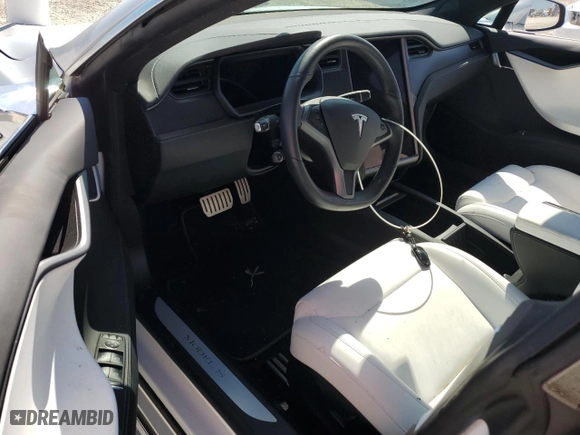 2019 Tesla Model S 100D with VIN 5YJSA1E43KF337399, listed as a Copart auction lot 75098294 with 0 miles and Non Repairable. Bid and sale history available at carsss.com. Image 8.