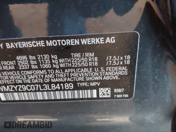 2020 MINI Countryman John Cooper Works z VIN WMZYZ9C07L3L84189, wystawiony jako IAAI lot #42163459 z przebiegiem 49 416 mil mil oraz . Historia ofert i sprzedaży dostępna na DreamBid. Obrazek 9.