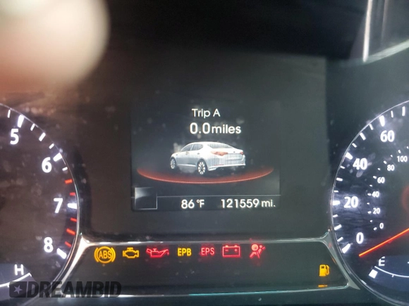 2013 Kia Optima SX with VIN 5XXGR4A60DG213906, listed as a Copart auction lot 60121165 with 121,559 mi miles and Salvage title. Bid and sale history available at DreamBid. Image 9.