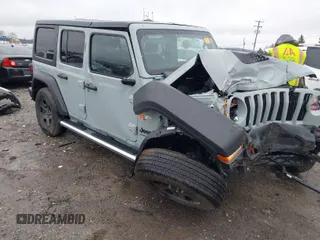 2023 Jeep Wrangler Willys with VIN 1C4HJXDN7PW546218, listed as a IAAI auction lot 41967113 with 34,208 mi miles and . Bid and sale history available at DreamBid. Image 1.