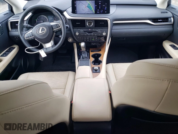 2022 Lexus RX with VIN 2T2HZMDA7NC320668, listed as a Copart auction lot 51437455 with 55,069 mi miles and Salvage Title. Bid and sale history available at carsss.com. Image 8.