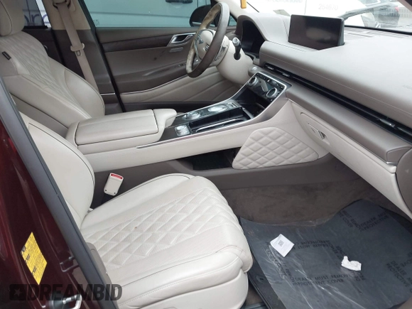 2021 Genesis GV80 with VIN KMUHCESC1MU031056, listed as a IAAI auction lot 41178354 with 95,749 mi miles and . Bid and sale history available at DreamBid. Image 5.