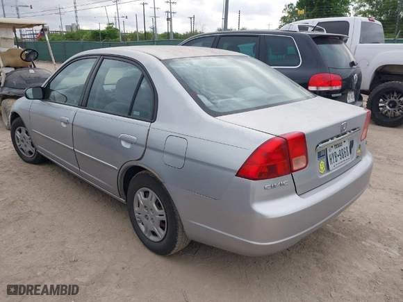 2002 Honda Civic LX with VIN 2HGES16622H522856, listed as a IAAI auction lot 42057135 with 1 mi miles. Bid and sale history available at carsss.com. Image 3.