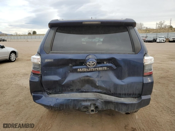 2017 Toyota 4Runner SR5 with VIN JTEBU5JR4H5413055, listed as a Copart auction lot 51081095 with 75,016 mi miles and Salvage Title. Bid and sale history available at carsss.com. Image 6.