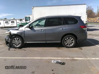 2015 Nissan Pathfinder S with VIN 5N1AR2MN1FC723483, listed as a IAAI auction lot 41808041 with 130,899 mi miles. Bid and sale history available at carsss.com. Image 15.