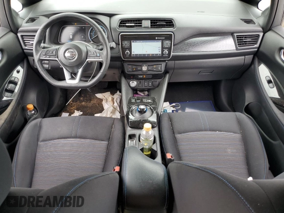 2018 Nissan LEAF SV with VIN 1N4AZ1CP9JC308525, listed as a Copart auction lot 54156725 with 4,596 mi miles and Salvage title. Bid and sale history available at DreamBid. Image 8.
