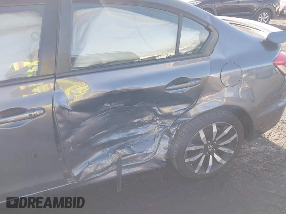 2015 Honda Civic EX-L with VIN 19XFB2F92FE233500, listed as a IAAI auction lot 41136069 with 115,484 mi miles and . Bid and sale history available at DreamBid. Image 6.