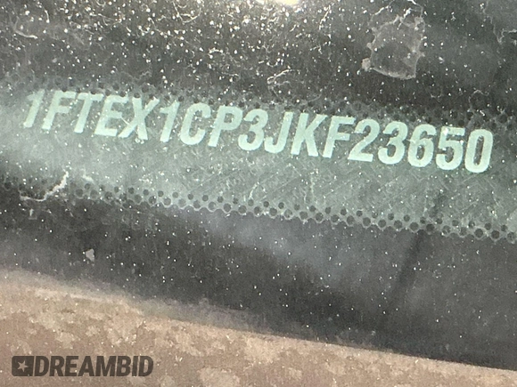 2018 Ford F-150 XL z VIN 1FTEX1CP3JKF23650, wystawiony jako IAAI lot #42785538 z przebiegiem 78 723 mil mil oraz . Historia ofert i sprzedaży dostępna na DreamBid. Obrazek 6.