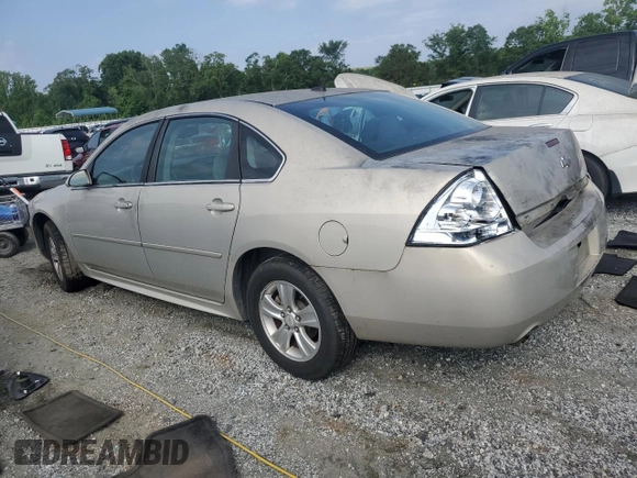 2012 Chevrolet Impala LS Fleet with VIN 2G1WF5E31C1221875, listed as a Copart auction lot 59107735 with 192,225 mi miles and Salvage title. Bid and sale history available at DreamBid. Image 2.