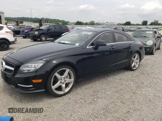 2014 Mercedes-Benz CLS 550 with VIN WDDLJ9BB5EA111325, listed as a Copart auction lot 60128315 with 93,605 mi miles and Salvage title. Bid and sale history available at DreamBid. Image 1.