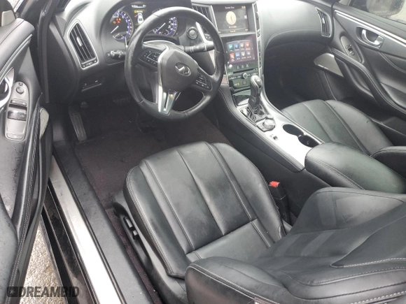 2017 Infiniti Q60 3.0t Premium with VIN JN1EV7EK9HM362541, listed as a Copart auction lot 43375065 with 142,072 mi miles and Salvage Title. Bid and sale history available at carsss.com. Image 8.