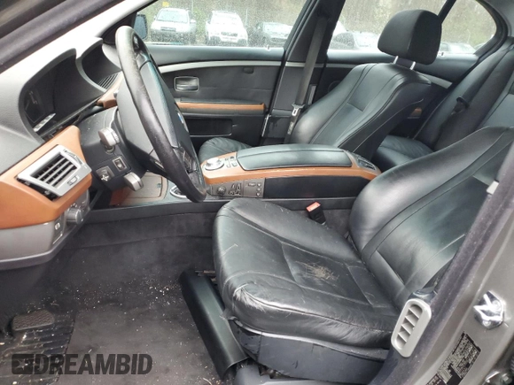 2004 BMW 7 Series 745i with VIN WBAGL63424DP68405, listed as a Copart auction lot 51768045 with 126,048 mi miles and Salvage Title. Bid and sale history available at DreamBid. Image 7.