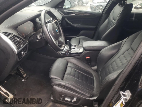 2021 BMW X4 M40i with VIN 5UX2V5C00M9H95699, listed as a Copart auction lot 63564433 with 33,500 mi miles and Salvage title. Bid and sale history available at DreamBid. Image 7.