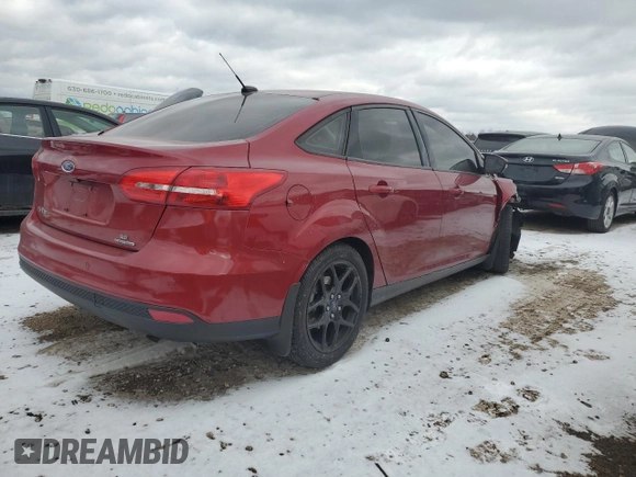 2016 Ford Focus SE with VIN 1FADP3F22GL274550, listed as a Copart auction lot 88228855 with 108,368 mi miles and Salvage Title. Bid and sale history available at carsss.com. Image 3.