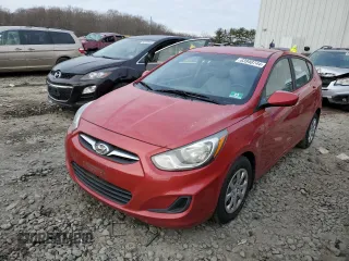 2013 Hyundai Accent GL with VIN KMHCT5AEXDU137369, listed as a Copart auction lot 83940744 with 114,521 mi miles and Salvage Title. Bid and sale history available at carsss.com. Image 1.