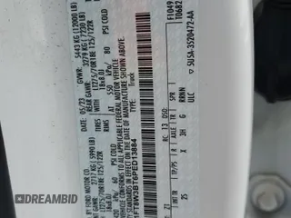 2023 Ford F-350 XL с VIN 1FT8W3BT6PED13884, выставлен на аукционе Copart как лот 52297765 с пробегом 56 112 миль миль и Списание • Salvage title. История ставок и продаж доступна на DreamBid. Изображение 12.