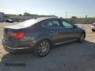 2014 Kia Cadenza Premium z VIN KNALN4D7XE5134065, wystawiony jako Copart lot #53202315 z przebiegiem 135 282 mil mil oraz Czysty tytuł • Clean title. Historia ofert i sprzedaży dostępna na DreamBid. Obrazek 3.