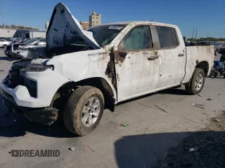 2022 Chevrolet Silverado 1500 Work Truck with VIN 3GCPAAEK9NG624362, listed as a Copart auction lot 49453475 with 80,536 mi miles and Salvage Title. Bid and sale history available at DreamBid. Image 1.
