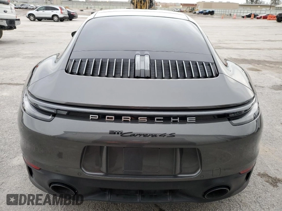2024 Porsche 911 Carrera S with VIN WP0AB2A98RS219023, listed as a Copart auction lot 87745485 with 0 mi miles and Non Repairable. Bid and sale history available at carsss.com. Image 6.