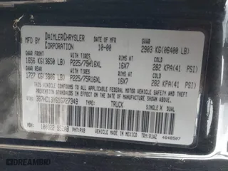 2001 Dodge Ram 1500 with VIN 3B7HC13Y61G727349, listed as a IAAI auction lot 41563067 with 160,688 mi miles. Bid and sale history available at carsss.com. Image 9.