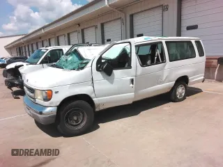 2001 Ford Econoline Passenger XL z VIN 1FBSS31L41HA92721, wystawiony jako Copart lot #59915505 z przebiegiem Nie podano mil oraz Szkoda całkowita • Salvage title. Historia ofert i sprzedaży dostępna na DreamBid. Obrazek 1.