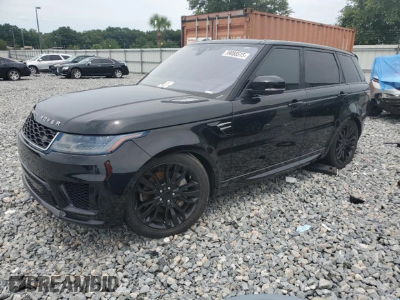 2019 Land Rover Range Rover Sport HSE with VIN SALWR2RV1KA837582, listed as a Copart auction lot 59088515 with 100,783 mi miles and Non repairable. Bid and sale history available at DreamBid. Image 1.