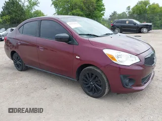 2020 Mitsubishi Mirage SE with VIN ML32F4FJ2LHF01255, listed as a IAAI auction lot 42512974 with 76,239 mi miles and . Bid and sale history available at DreamBid. Image 1.