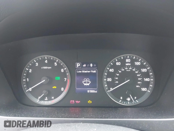 2017 Hyundai Sonata Sport with VIN 5NPE34AF1HH480121, listed as a IAAI auction lot 41823070 with 81,569 mi miles. Bid and sale history available at carsss.com. Image 7.