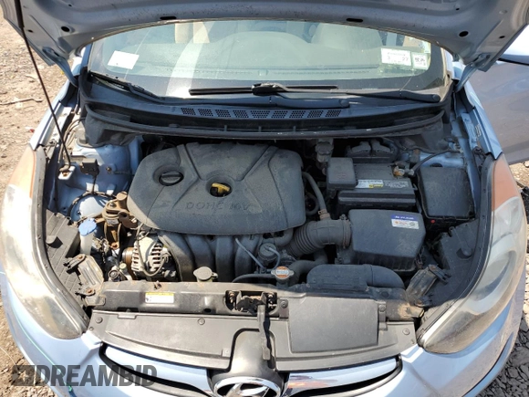 2011 Hyundai Elantra GLS with VIN KMHDH4AE0BU150533, listed as a Copart auction lot 60357125 with 51,718 mi miles and Salvage title. Bid and sale history available at DreamBid. Image 11.