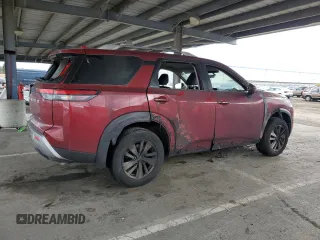 2024 Nissan Pathfinder SL with VIN 5N1DR3CAXRC206771, listed as a Copart auction lot 48818065 with 21,339 mi miles and Salvage title. Bid and sale history available at DreamBid. Image 3.