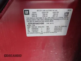 2010 GMC Terrain SLE-2 with VIN 2CTFLEEY9A6374388, listed as a IAAI auction lot 41360309 with 118,036 mi miles and . Bid and sale history available at DreamBid. Image 9.