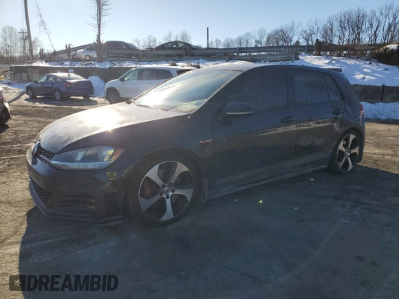 2021 Volkswagen Golf GTI S with VIN 3VW6T7AU6MM009104, listed as a Copart auction lot 42245355 with 44,038 mi miles and Salvage Title. Bid and sale history available at carsss.com. Image 1.