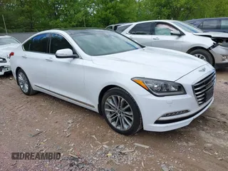 2017 Genesis G80 3.8L z VIN KMHGN4JEXHU166690, wystawiony jako IAAI lot #42322211 z przebiegiem 111 599 mil mil oraz . Historia ofert i sprzedaży dostępna na DreamBid. Obrazek 1.