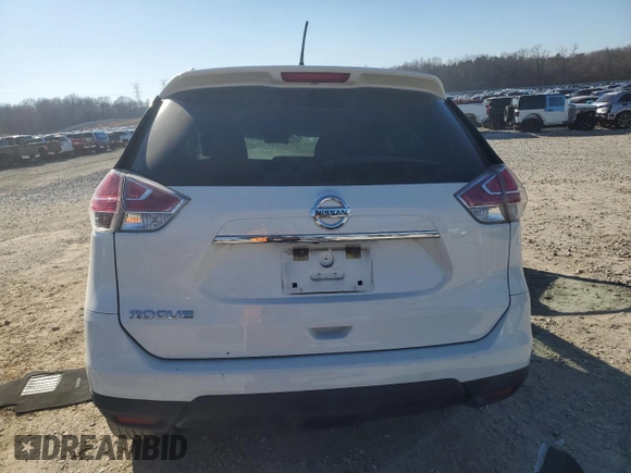 2016 Nissan Rogue SV with VIN KNMAT2MT1GP694405, listed as a Copart auction lot 45216675 with 0 mi miles and Salvage Title. Bid and sale history available at carsss.com. Image 6.
