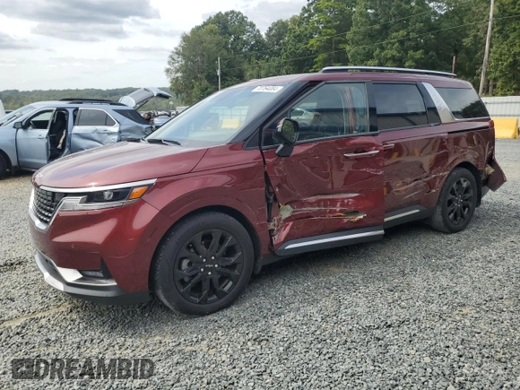 2024 Kia Carnival SX with VIN KNDNE5H37R6305573, listed as a Copart auction lot 70764084 with 23,492 mi miles and Salvage Title. Bid and sale history available at DreamBid. Image 1.