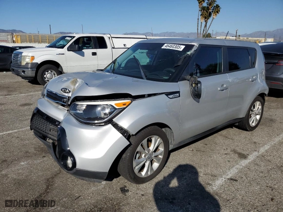 2016 Kia Soul + with VIN KNDJP3A53G7875859, listed as a Copart auction lot 46460305 with 0 mi miles and Salvage Title. Bid and sale history available at carsss.com. Image 1.