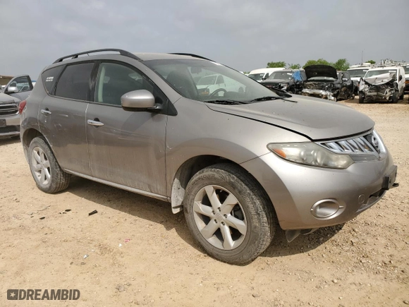 2010 Nissan Murano SL with VIN JN8AZ1MWXAW107171, listed as a Copart auction lot 51634435 with 169,692 mi miles and Salvage Title. Bid and sale history available at carsss.com. Image 4.