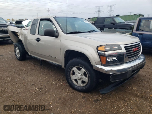 2004 GMC Canyon SLE Z71 with VIN 1GTDT196548219517, listed as a Copart auction lot 75623744 with 180,237 mi miles and Salvage Title. Bid and sale history available at carsss.com. Image 4.