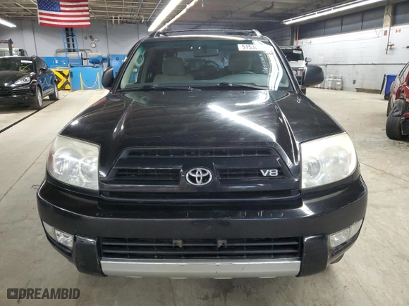 2004 Toyota 4Runner SR5 with VIN JTEBT14R048008729, listed as a Copart auction lot 51530345 with 217,650 mi miles and Clean Title. Bid and sale history available at carsss.com. Image 5.