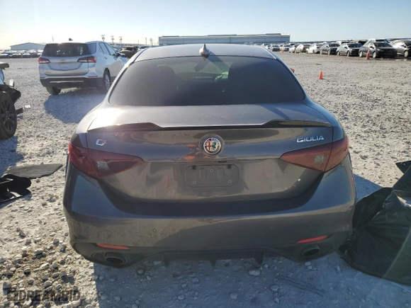 2020 Alfa Romeo Giulia Ti Sport with VIN ZARFAMBN6L7625687, listed as a Copart auction lot 87106034 with 0 mi miles and Salvage Title. Bid and sale history available at carsss.com. Image 6.
